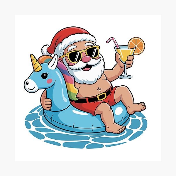 Item preview, Santa Claus on Holiday designed and sold by jkrphoto.
