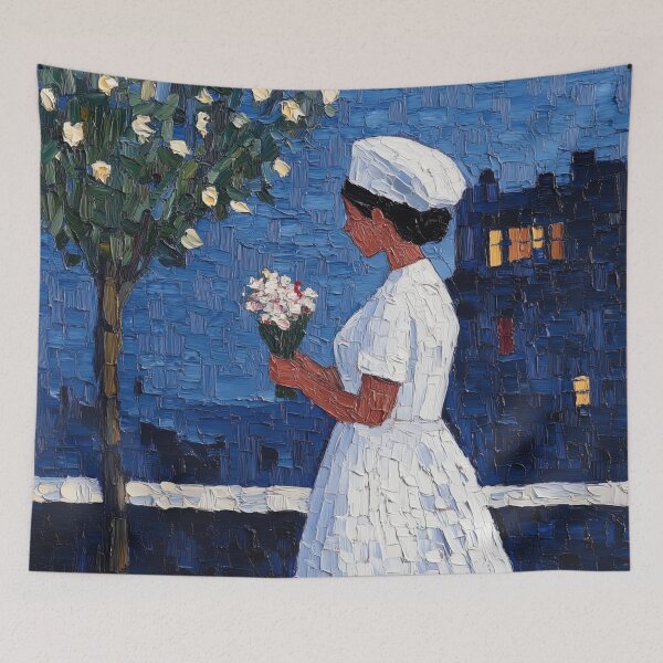 Item preview, Nurse | Post-impressionist painting style designed and sold by ComicsFactory.
