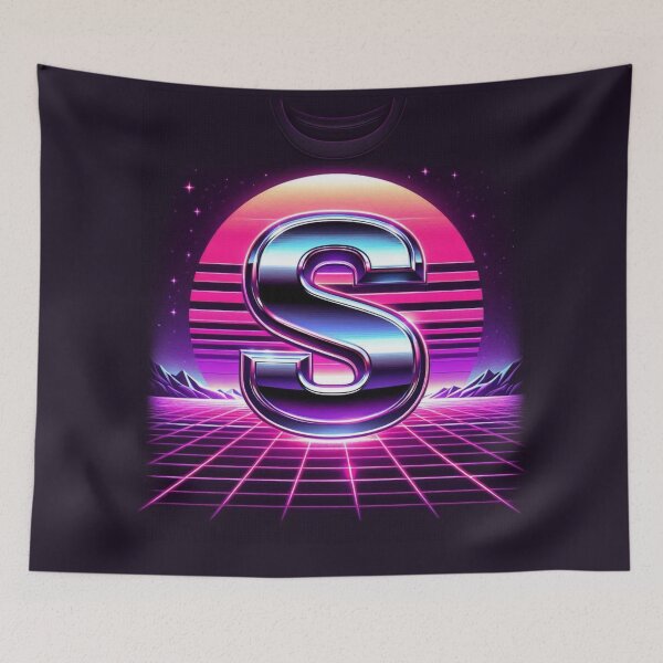 Item preview, Modern "S" Initial – 2000s Style Letter Design for Apparel, Accessories & Gifts | AI Art Monogram for S Names designed and sold by knalpot-design.