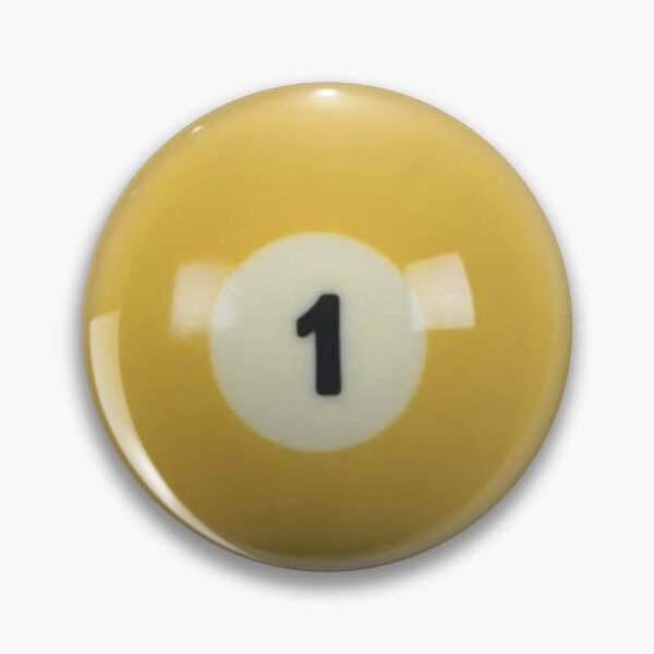 Item preview, yellow 1 billiard ball designed and sold by gilmoregirlies.