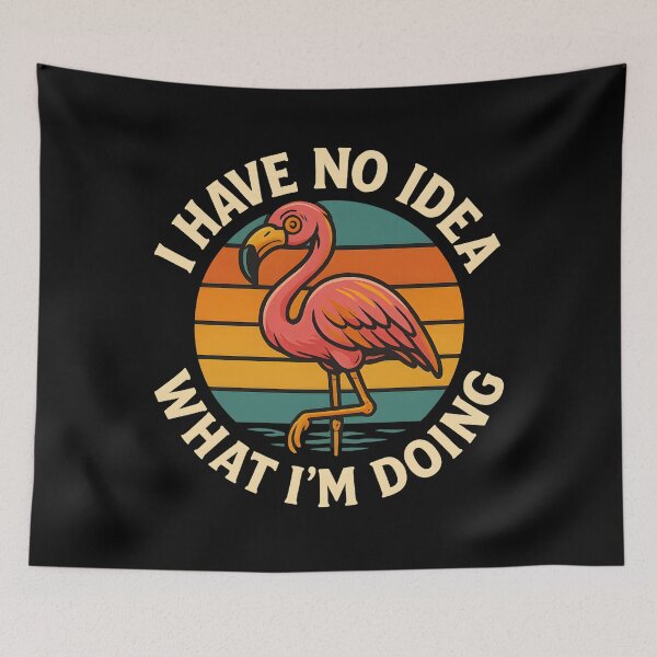 Item preview, Flamingo With No Clue designed and sold by MysticArtisan.