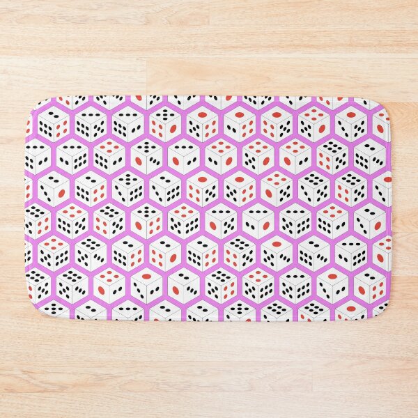 Item preview, Isometric Asian Dice Pattern Violet Background designed and sold by chrysalistw.