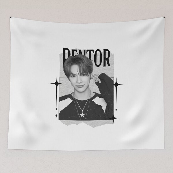 Item preview, Pentor of POLARIX  Black & White Kpop Art Scrapbook Collage  designed and sold by HELL0WBELLO.