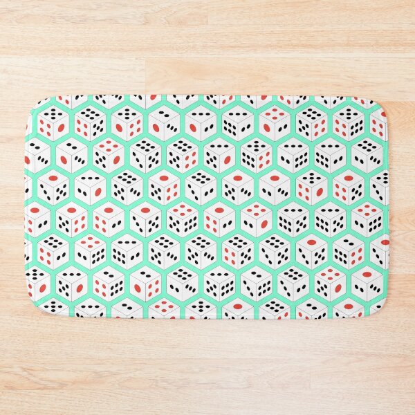 Item preview, Isometric Asian Dice Pattern Blue Background designed and sold by chrysalistw.
