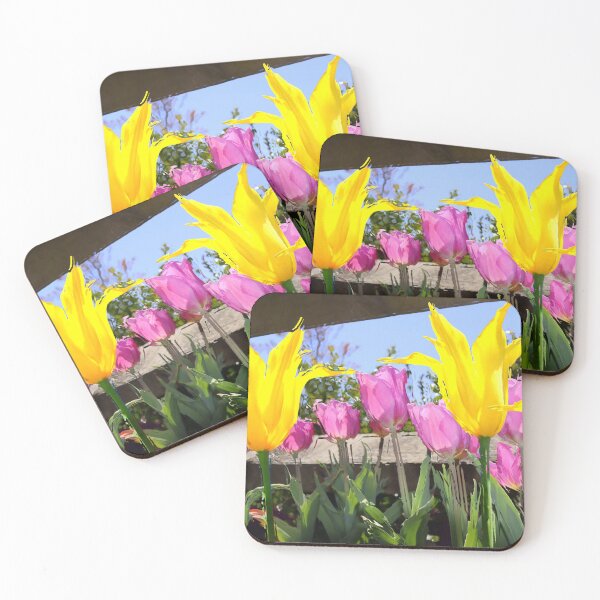 Item preview, Yellow and Fushia Tulips PhotoArt designed and sold by BostonArcImage.