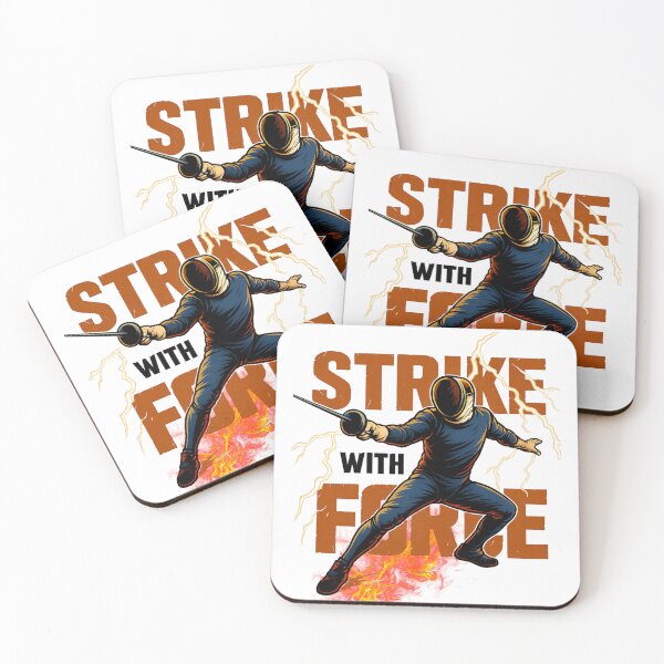 Item preview, Strike with Force – Electric Fencing Warrior Art designed and sold by JenniferCreaArte .
