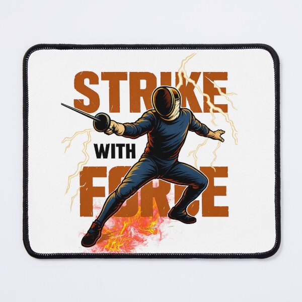 Item preview, Strike with Force – Electric Fencing Warrior Art designed and sold by JenniferCreaArte .