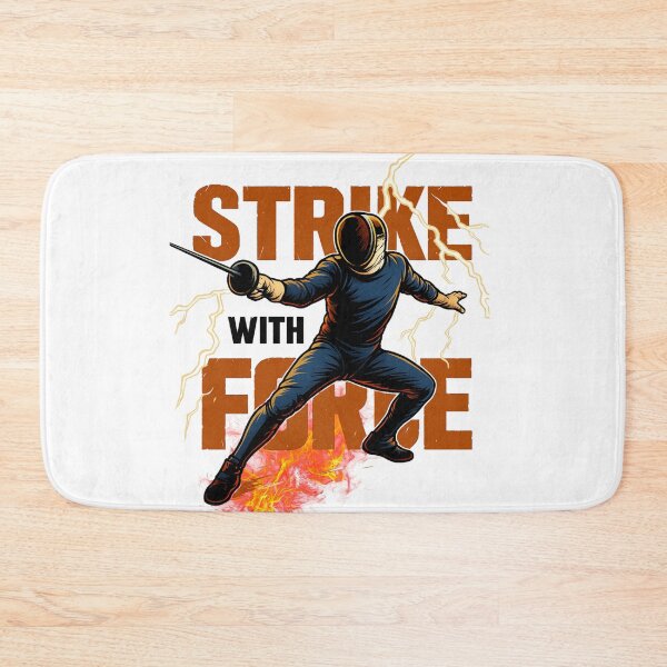 Item preview, Strike with Force – Electric Fencing Warrior Art designed and sold by JenniferCreaArte .