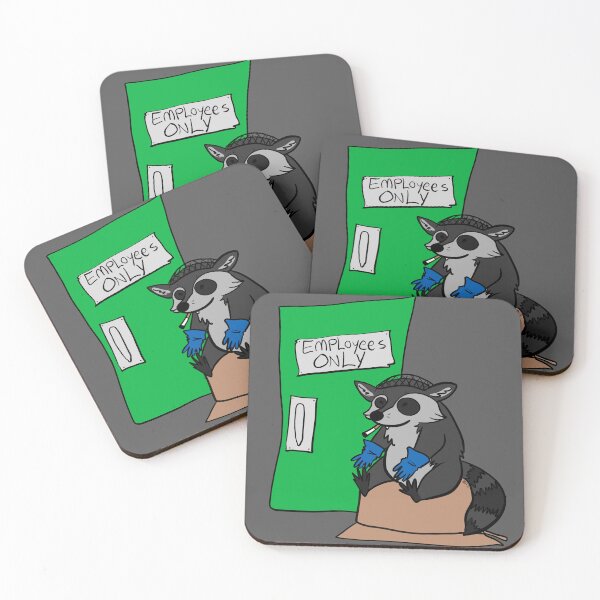 Item preview, Food Service Raccoon designed and sold by insecthusk.