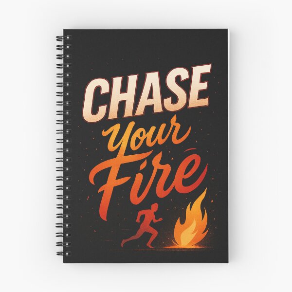 Item preview, Chase Your Fire – Motivational Typography designed and sold by zezoro321.