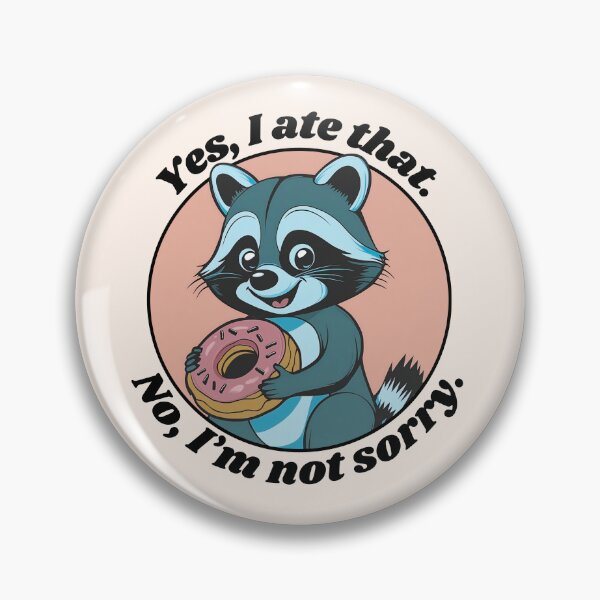 Item preview, Yes, I Ate That – Funny Raccoon with Donut designed and sold by Roarberry.