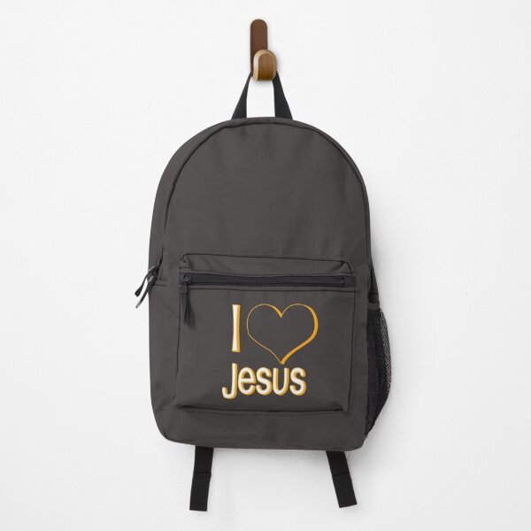 Artikelvorschau, Ich liebe Jesus schwarz entworfen und verkauft von ZiphGames.