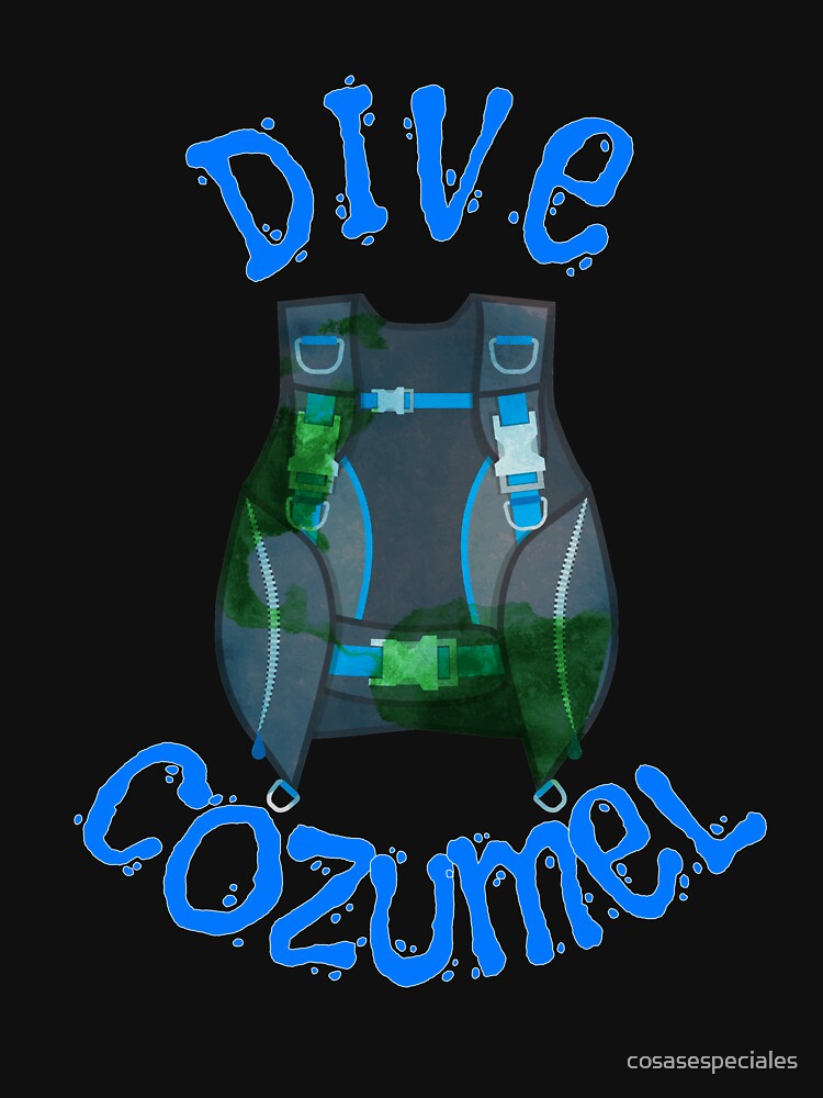 "Scuba Dive Vacation Cozumel Mexico" Tshirt for Sale by