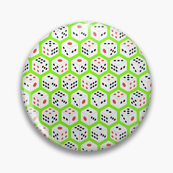 Item preview, Isometric Asian Dice Pattern Green Background designed and sold by chrysalistw.