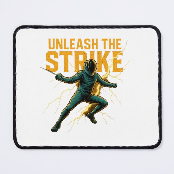 Item preview, Unleash the Strike – Lightning Fencer Power Art designed and sold by JenniferCreaArte .