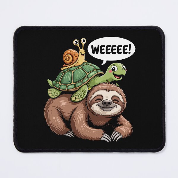 Item preview, Funny Sloth Turtle Snail WEEEEE designed and sold by jkrphoto.