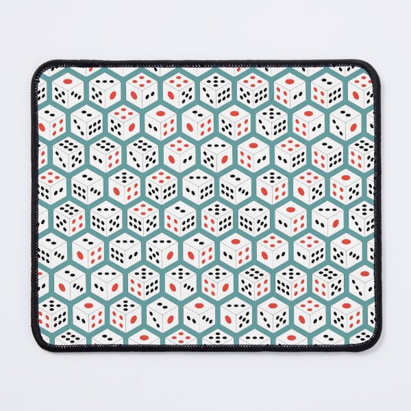 Item preview, Isometric Asian Dice Pattern Blue Background designed and sold by chrysalistw.
