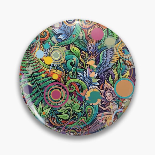 Item preview, Untamed Bloom with Circular Accents designed and sold by Alta-store.