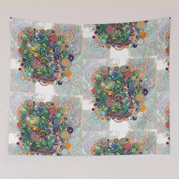 Item preview, Untamed Bloom with Circular Accents designed and sold by Alta-store.