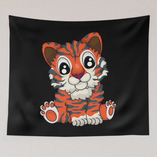 Item preview, Cute Tiger Baby Kids Tiger Lover Kids Girls Tiger designed and sold by DSWShirts.