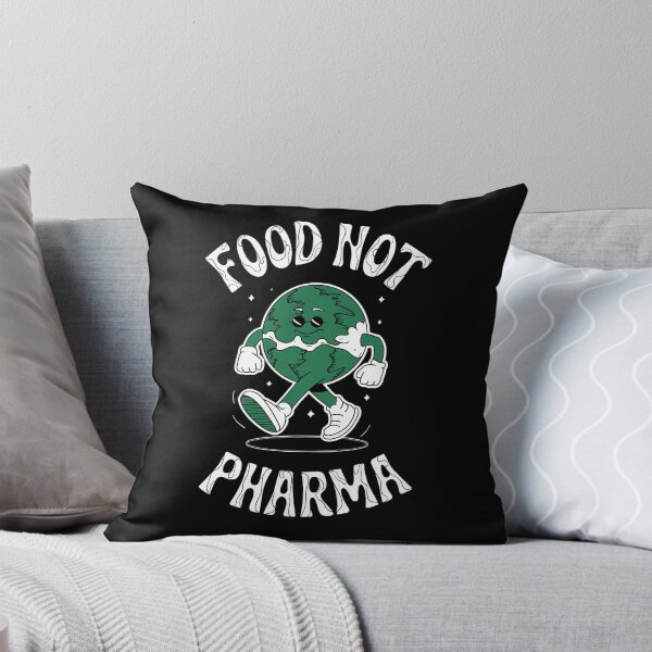 Item preview, Food Not Pharma Watermelon Character | Retro Psychedelic Green Minimalist Art designed and sold by ARTReMi.