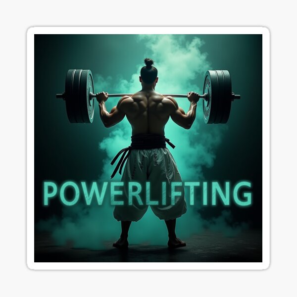 Item preview, Powerlifting Warrior – Strength in Motion designed and sold by jaksa429.