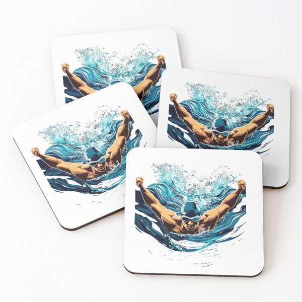 Item preview, Power Swim – Dynamic Swimmer Art in Motion designed and sold by JenniferCreaArte .