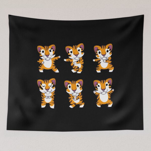 Item preview, Dancing Tigers Kids Tiger Gift Boys Girls Cute Tiger designed and sold by DSWShirts.
