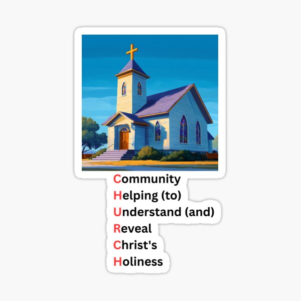 Item preview, CHURCH - Community Helping (to) Understand (and) Reveal Christ's Holiness designed and sold by Conceive-Create.