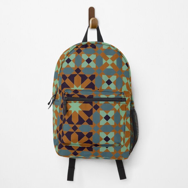 Item preview, Warm Floral Mosaic – Brown Geometric Pattern designed and sold by Tarjiart.