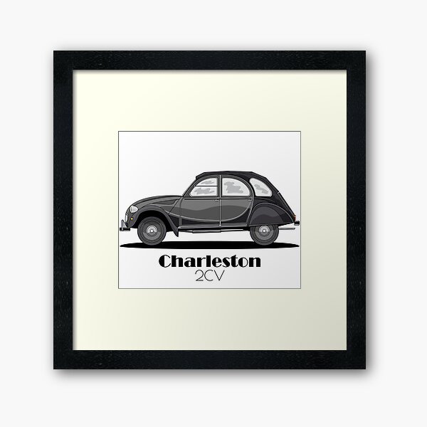 Aperçu de l'œuvre Citroën 2CV Charleston Gris Cormoran - Gris Nocturne créée et vendue par jaffagear.