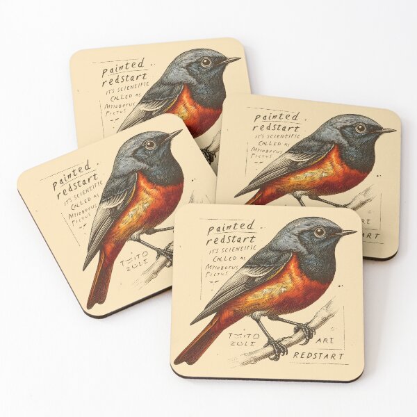 Item preview, Painted Redstart 4 designed and sold by theAVIARY7.