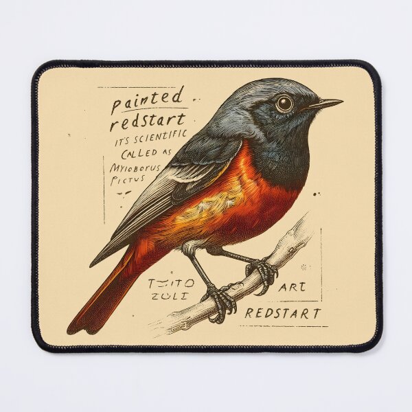 Item preview, Painted Redstart 4 designed and sold by theAVIARY7.