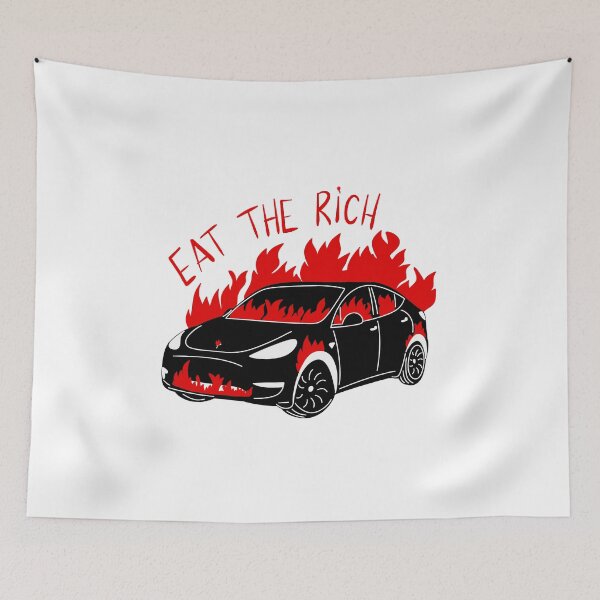 Item preview, Eat The Rich - Burning Car designed and sold by byebyesally.