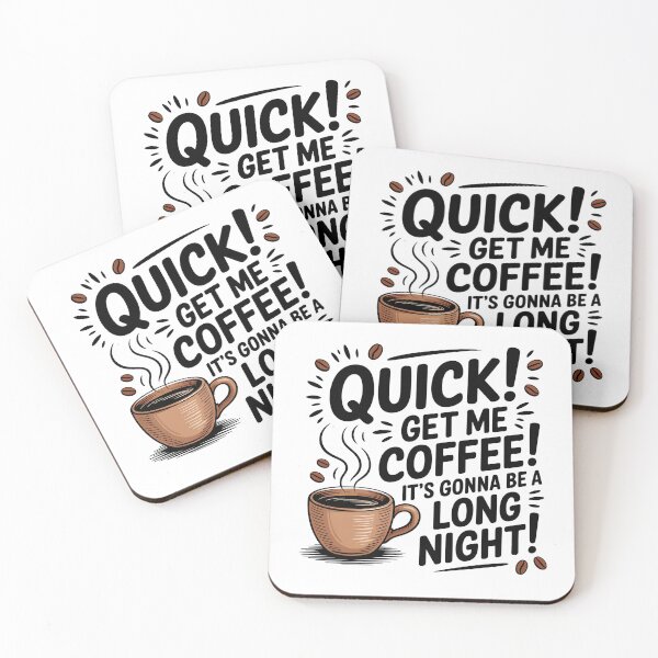 Item preview, Funny Coffee Emergency Quote designed and sold by Bliss Find And Design.