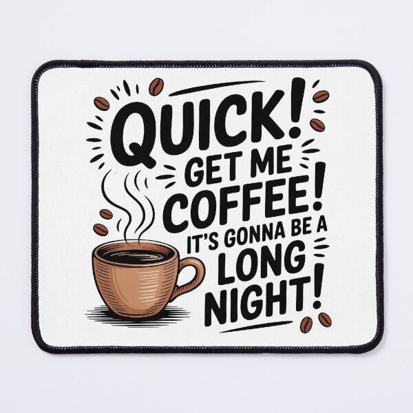 Item preview, Funny Coffee Emergency Quote designed and sold by Bliss Find And Design.