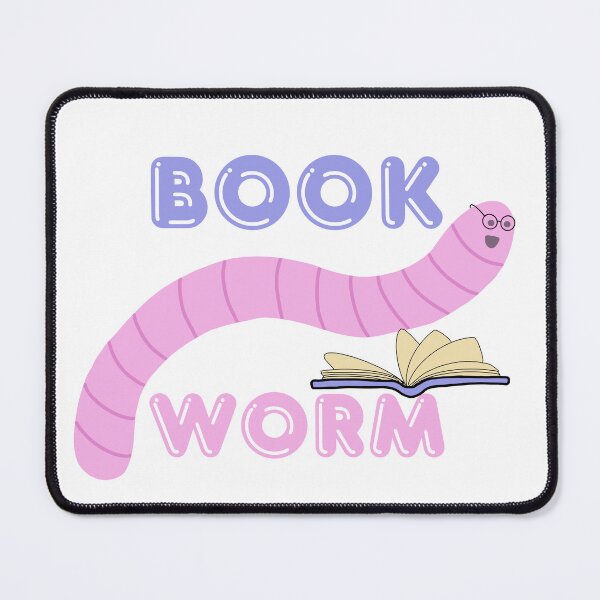 Item preview, Book Worm Reader Decal designed and sold by HeyBadgett.