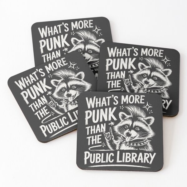 Item preview, What's More Punk Than The Public Library Feral Raccoon designed and sold by BeansterNL.