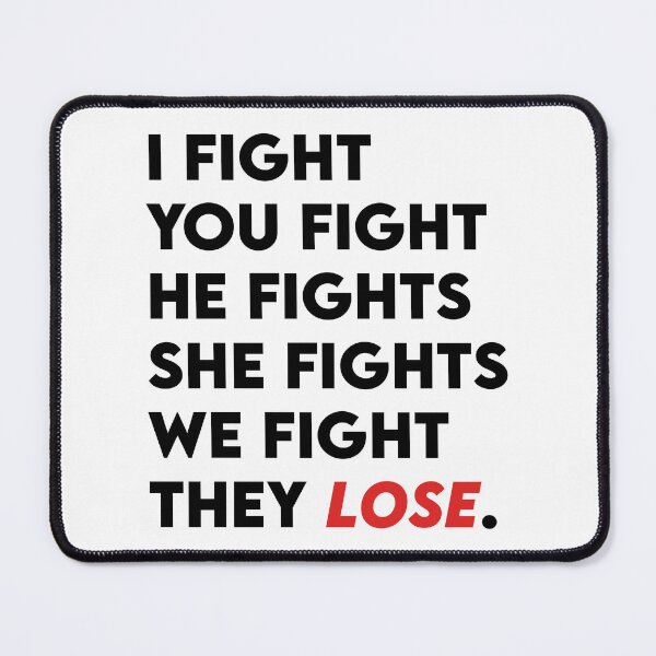 Item preview, We Fight, They Lose designed and sold by byebyesally.