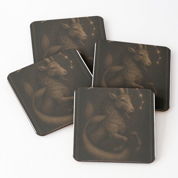 Item preview, Capricorn Zodiac Sign | Mystic Sea-Goat & Constellation Art designed and sold by jolesartt.