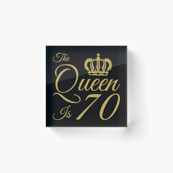Item preview, 70th Birthday Queen designed and sold by thepixelgarden.