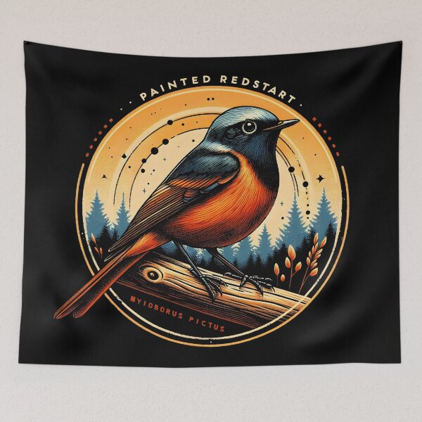 Item preview, Painted Redstart 5 designed and sold by theAVIARY7.