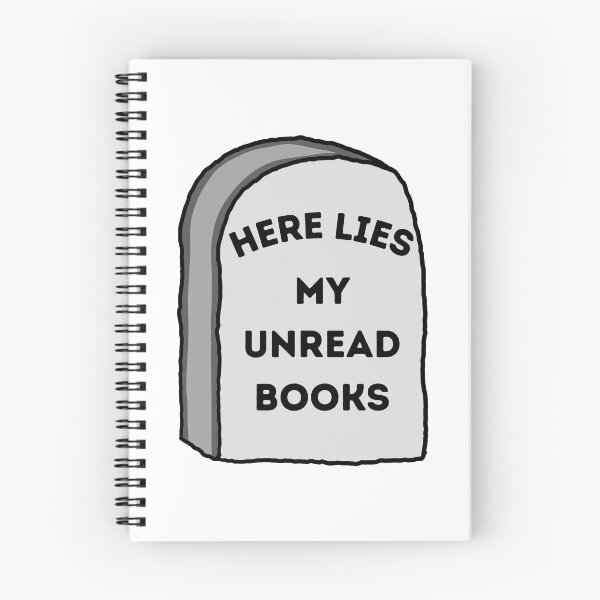 Item preview, Here Lies My Unread Books designed and sold by HeyBadgett.