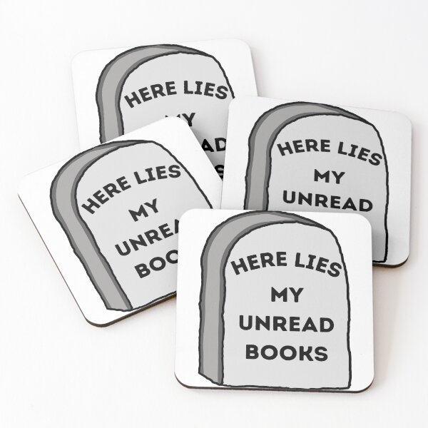 Item preview, Here Lies My Unread Books designed and sold by HeyBadgett.