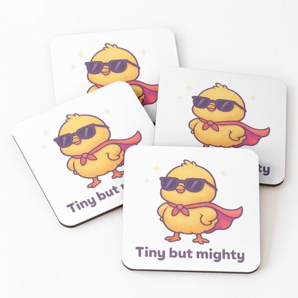 Item preview, Tiny But Mighty – Cute Super Chick Shirt, Vaporwave Empowerment Design designed and sold by LEO Vaporwave.