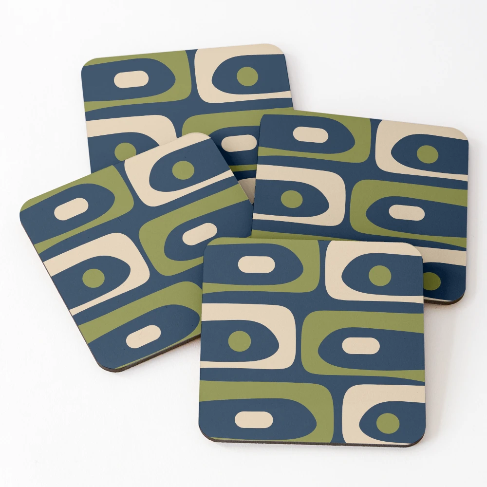 Mid Century Modern Retro Abstract Minimalist Piquet Pattern in