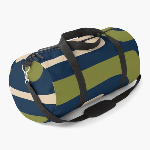 Item preview, Mid Century Modern Retro Abstract Minimalist Piquet Pattern in Navy Blue and Olive Green designed and sold by kierkegaard.
