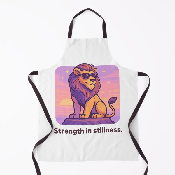 Item preview, Strength in Stillness – Chill Lion Shirt for Men, Vaporwave Confidence Design designed and sold by LEO Vaporwave.