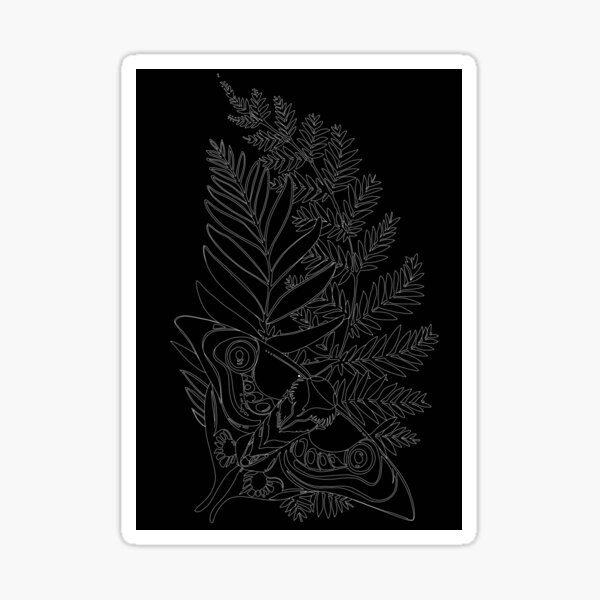 Item preview, Black and White Ellie Tattoo designed and sold by LittleRockArt.