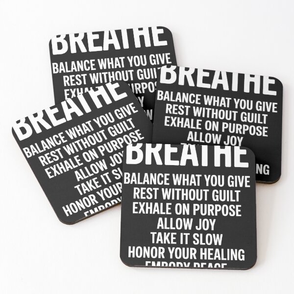 Item preview, Breathe Balance Rest Exhale Joy Heal Peace Mindfulness designed and sold by AScribbler0.